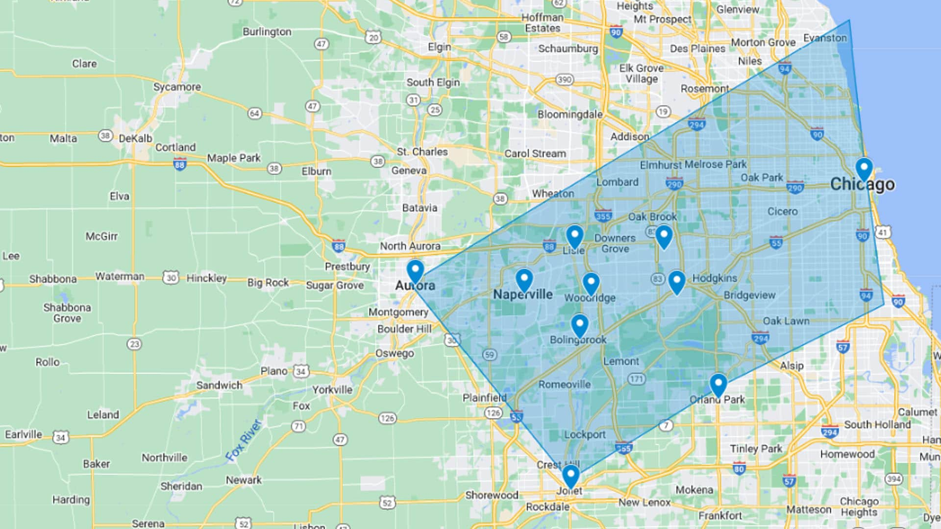 Service Area Map